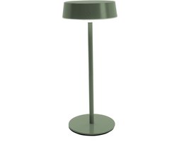 EGLO Simeri Tafellamp - Oplaadbaar (tot 22 uur licht) - Solar - 31 cm - Groen - Draadloos - Dimbaar - Binnen en Buiten
