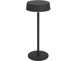 EGLO Simeri Tafellamp - Oplaadbaar (tot 22 uur licht) - Solar - 31 cm - Zwart - Draadloos - Dimbaar - Binnen en Buiten