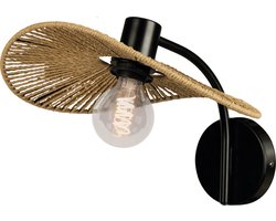 EGLO Siruela Wandlamp - E27 - Ø 36,5 cm - Bruin|Zwart - Papier