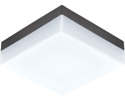 EGLO Sonella Plafondlamp - Wandlamp Buiten - LED - 21,5 cm - Antraciet/Wit