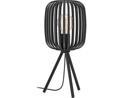 EGLO Tafellamp Romazzina - Metaal - Zwart - 20x45x20 cm (BxHxD)