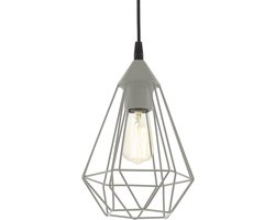 EGLO Tarbes 1 Hanglamp - E27 - Ø 17,5 cm - Mat Grijs