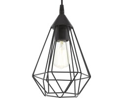 EGLO Tarbes Hanglamp - E27 - Ø 17,5 cm - Zwart