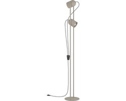 EGLO Tilston Vloerlamp - Leeslamp - E14 - 142.5 cm - Zandkleur/Beige/Crème - Kantelbaar