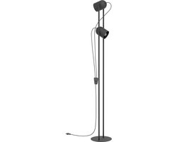EGLO Tilston Vloerlamp - Leeslamp - E14 - 142.5 cm - Zwart - Kantelbaar