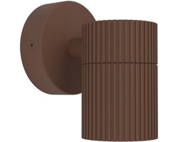 EGLO Tomelloso Wandlamp Buiten - GU10 - 12 cm - Donkerbruin