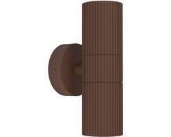 EGLO Tomelloso Wandlamp Buiten - GU10 - 20 cm - Donkerbruin