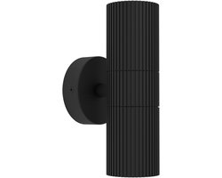EGLO Tomelloso Wandlamp Buiten - GU10 - 20 cm - Zwart