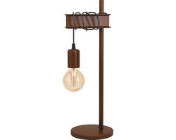 EGLO Townshend 4 Tafellamp - E27 - 50 cm - Zwart/Bruin