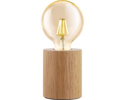 EGLO Turialdo Tafellamp - E27 - 10 cm - Bruin - FSC Hout