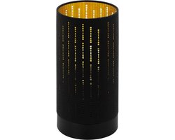 EGLO Varillas Tafellamp - E27 - 25,5 cm - Zwart/Goud