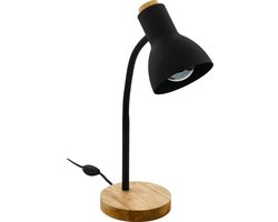 EGLO Veradal Tafellamp/bureaulamp - E27 - 42 cm - Bruin/Zwart