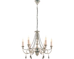 EGLO Vintage Colchester - Kroonluchter - 6 Lichts - Taupe-Antiek