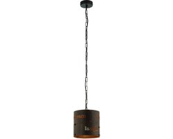 EGLO Vintage Coldingham - Hanglamp - 1 Lichts - Roestkleurig