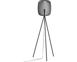 EGLO Vloerlamp Romazzina Zwart - Metaal Zwart - 140x33x33cm (hxbxd)