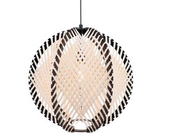 EGLO Waverton Hanglamp - E27 - Ø 48 cm - Zwart/Wit - Textiel