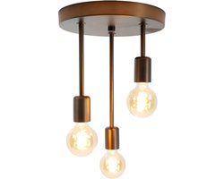 EGLO Wilmcote Plafondlamp - E27 - Ø 28 cm - Brons