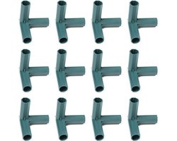 EGoods - 10 Stuks PVC Montage voor Zware Kas Frame Meubels - 3 Manier - 16mm - Bouwen & Connectors