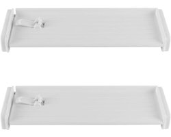 EGoods - Intrekbare ladeverdeler voor garderobekast - Kunststof scheidingswand voor kleding, badkamer, keuken - Classificatiegereedschap