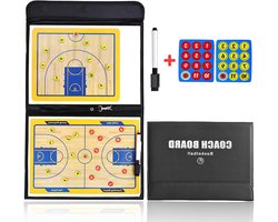 EGoods - Magnetisch Strategie Coachbord voor Basketbal Coaches | Klembord met Gumstift en Magneten | Training, Onderwijs, Spelanalyse