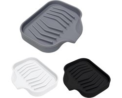 EGoods - Siliconen zeepbakjes met afvoer voor badkamer, keuken en doucheruimte