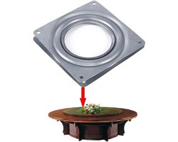 EGoods - Vierkante Serviceplaat Draaibaar Roestvrij Corrosiebestendig - TV-rek Bureau Eettafel