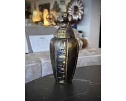 Egyptisch beeld - Amun Ra - Amon - Khnum - Egypte - Egyptische ram - Egyptische vaas - Vintage - Oud Egypte - decoratie - interieur - Geschenk - antique look - cadeau