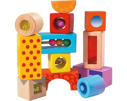 Eichhorn - Blokken Met Geluid 12 stuks - vanaf 1 jaar - Houten Speelgoed