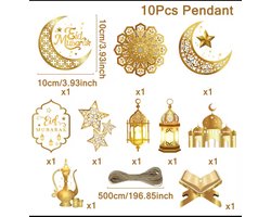 Eid Mubarak Hangende Decoratie 2026 – Ramadan & Eid Al Adha Decor – Islamitische Moslim Feestversiering voor Thuis – Ramadan Kareem Party Decor
