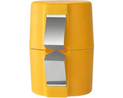 Eierbreker - Eierklopper - Eierbreker en dooierscheider - Keukengereedschap voor thuis - Eierschiller - Eenvoudige eierbreker - Handmatige dooierscheider - Geen geknoei bij het gebruik van eieren - Laat geen eierschaalresten achter (oranje)