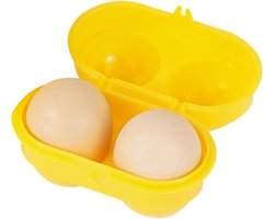 Eierdoos voor op de camping | Eieren Draagcontainer 2 Gordels,Schokbestendige bescherming Ei-opbergdoos, eierrekje-wagendispenser voor kamperen, picknicken, reizen buiten