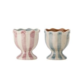 Eierdop aardewerk roze Willa - set van 2