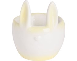 EIERDOPJE RABBIT EARS GEEL 7X6,5XH8CM