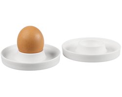 Eierdopjes, set van 2, wit