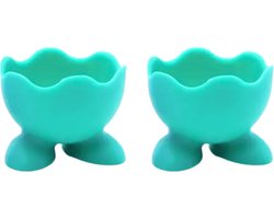 Eierdopjes voetjes - set van 2 - groen - pasen/plastic/kinderen/eidoppen/eierdop/ei/eidopjes/paas decoratie/paasdecoratie/versiering