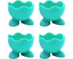 Eierdopjes voetjes - set van 4 - groen - pasen/plastic/kinderen/eidoppen/eierdop/ei/eidopjes/paas decoratie/paasdecoratie/versiering