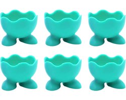 Eierdopjes voetjes - set van 6 - groen - pasen/plastic/kinderen/eidoppen/eierdop/ei/eidopjes/paas decoratie/paasdecoratie/versiering
