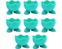 Eierdopjes voetjes - set van 8 - groen - pasen/plastic/kinderen/eidoppen/eierdop/ei/eidopjes/paas decoratie/paasdecoratie/versiering
