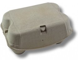 Eierdozen voor 6 stuks - Eierverpakking 6 vaks - Pulp - 90 stuks