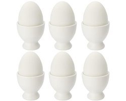 Eierhouder - leuke eierhouders - 6 stuks - wit