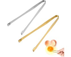 Eierschaalverwijderingstang 15,2 cm - Getand ontwerp - Multifunctioneel keukengereedschap - Koken - Voedsel - Banketbakkers - Goud - Zilver