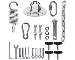 Eierstoel met Sterke Stand en Kussen - Opvouwbare Rieten Rotan Hangschommel voor Binnen en Buiten - 350 lbs Capaciteit