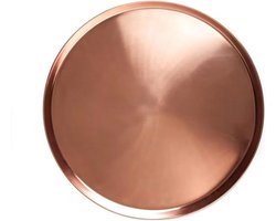 Eigentijdse handgemaakte koperplateerd dienblad 27cm