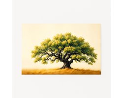 Eik wanddecoratie – retro poster – muurdecoratie landelijk – 40x30 cm