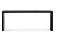 Eiken fineer sidetable - Zwart - 180 x 35 x 76 cm (lxbxh)