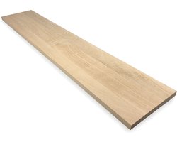 Eiken plank 75 x 20 cm 18 mm - Eikenhouten plank - Losse plank - Meubelpaneel - Kastplank - Meubelplaat