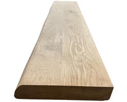 Eiken wandplank- Toiletplank - 40x250mm - 200cm - Houten planchet- Boomstamplank - Wandplank - Fotoplank - Dressoir plank - Boekenplank