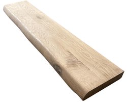Eiken wandplank- Toiletplank - 40x250mm - 300cm - Houten planchet- Boomstamplank - Wandplank - Fotoplank - Dressoir plank - Boekenplank