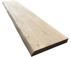 Eiken wandplank- Toiletplank - 40x300mm - 150cm - Houten planchet- Boomstamplank - Wandplank - Fotoplank - Dressoir plank - Boekenplank