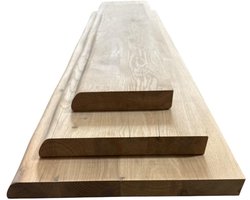 Eiken wandplank- Toiletplank - 40x300mm - 200cm - Houten planchet- Boomstamplank - Wandplank - Fotoplank - Dressoir plank - Boekenplank